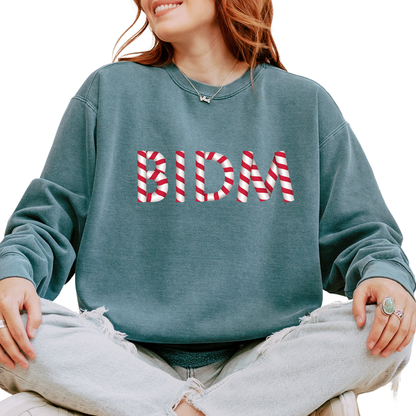 BIDM CANDY CANE CREWNECK