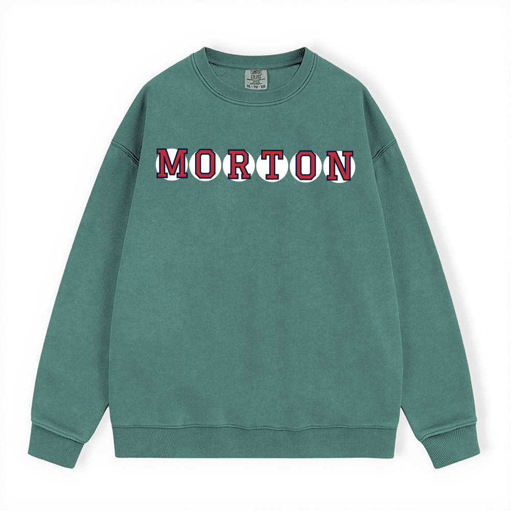 MORTON RETIRED SOX LETTER CREWNECK