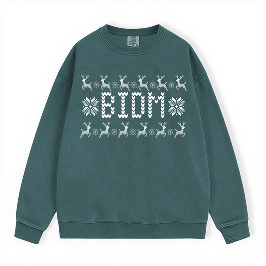 BIDM UGLY SWEATER COMFORT COLORS CREWNECK