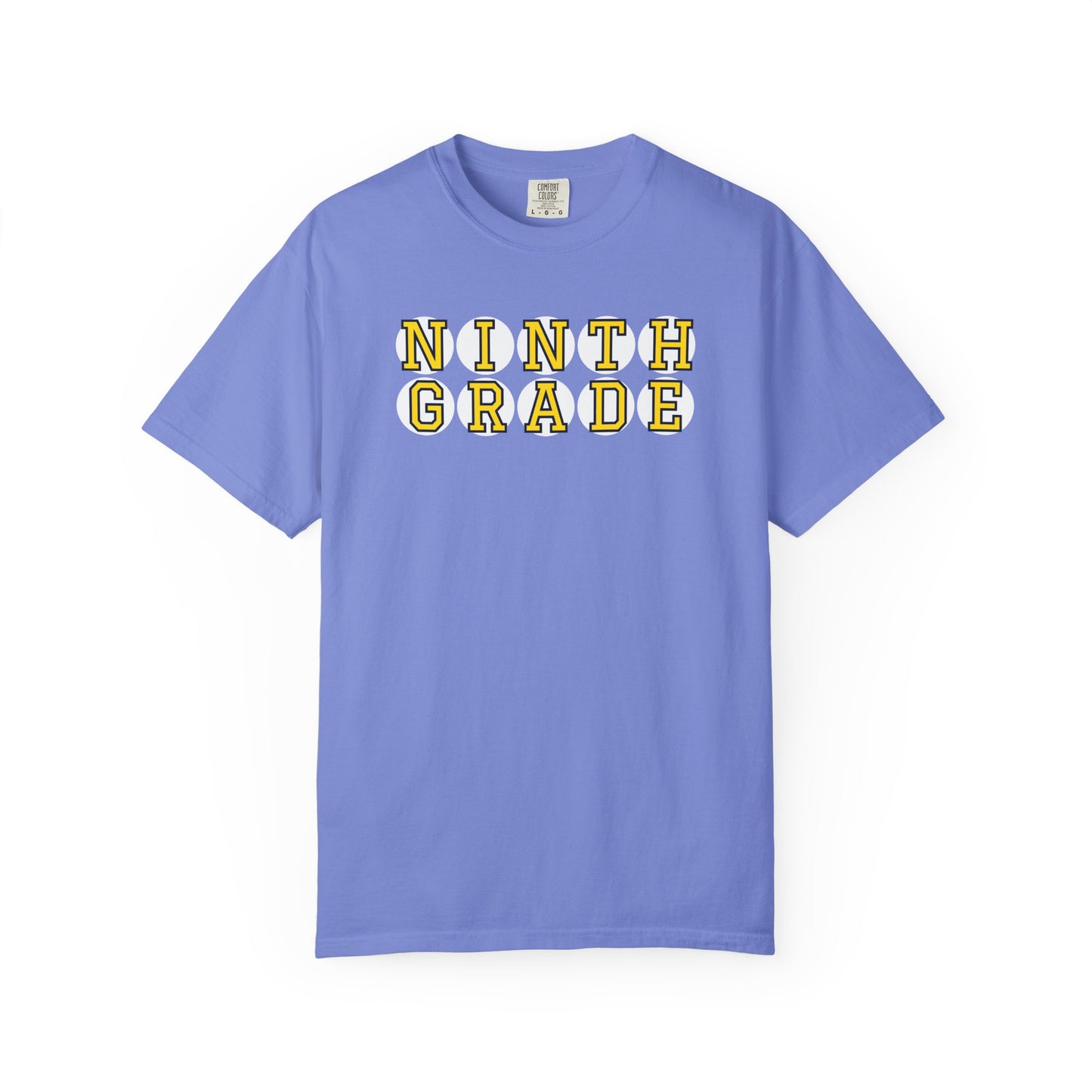 NINTH GRADE YELLOW PLAYER LETTERS T-SHIRT