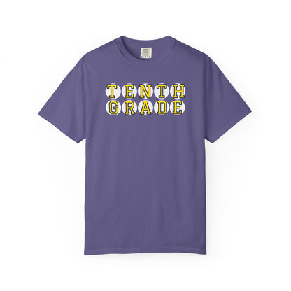 TENTH GRADE YELLOW PLAYER LETTERS T-SHIRT