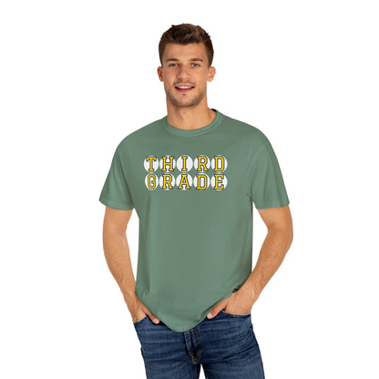 THIRD GRADE YELLOW PLAYER LETTERS T-SHIRT