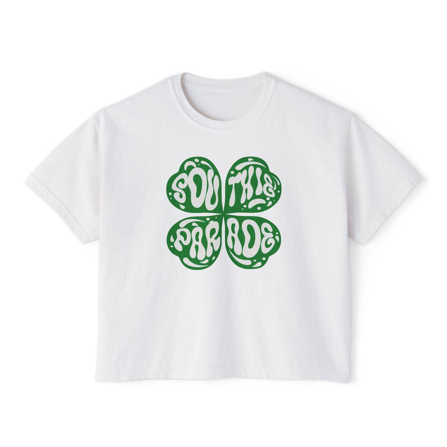SOUTHIE PARADE SHAMROCK BOXY TEE