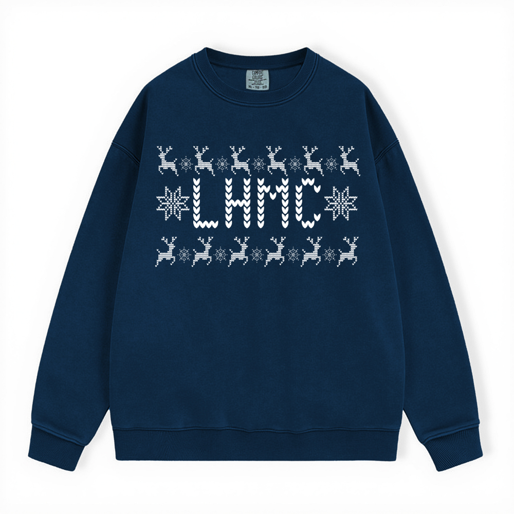 LHMC UGLY SWEATER COMFORT COLORS CREWNECK