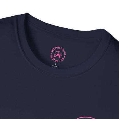BOSTON POLICE BREAST CANCER AWARENESS SOFTSTYLE T-SHIRT