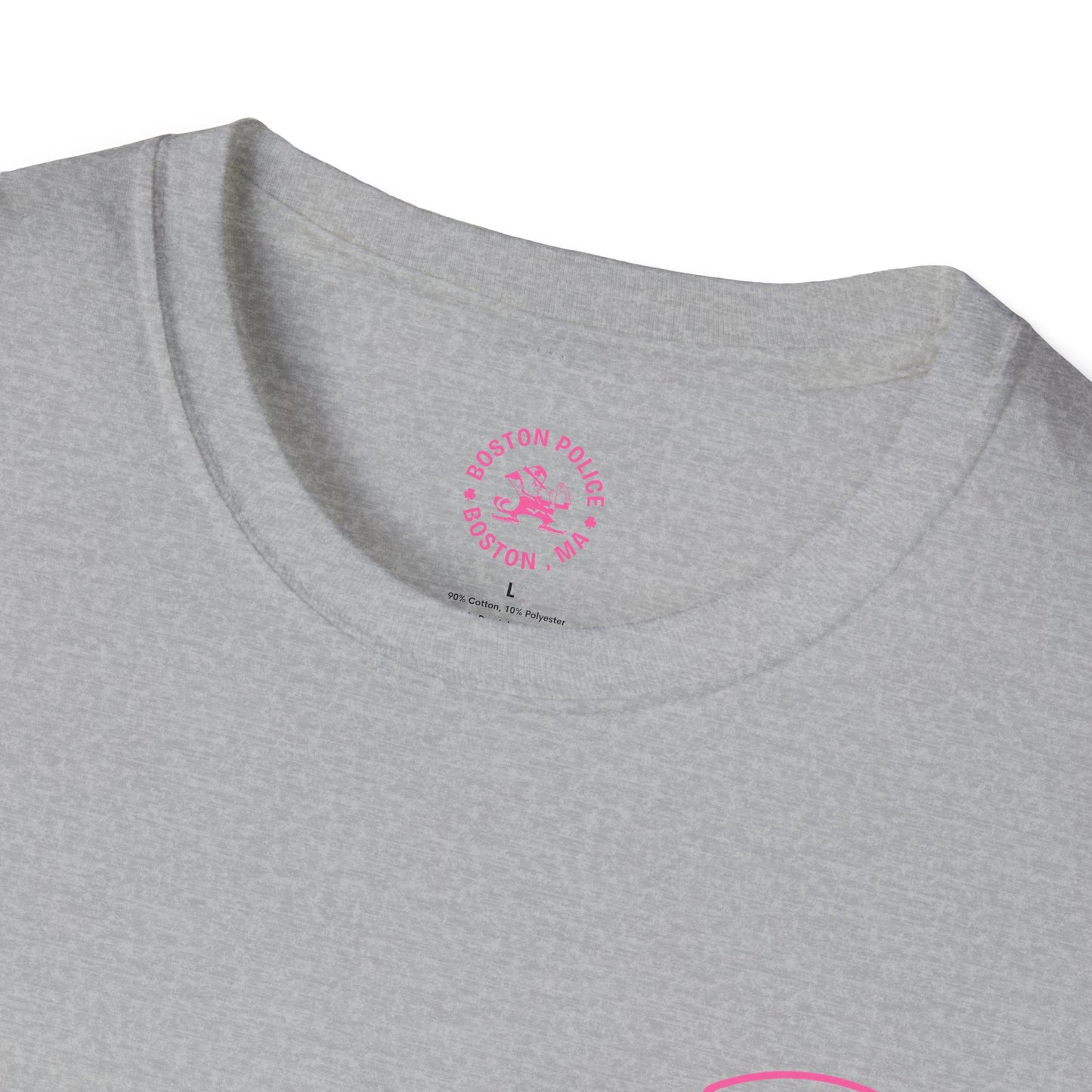BOSTON POLICE BREAST CANCER AWARENESS SOFTSTYLE T-SHIRT