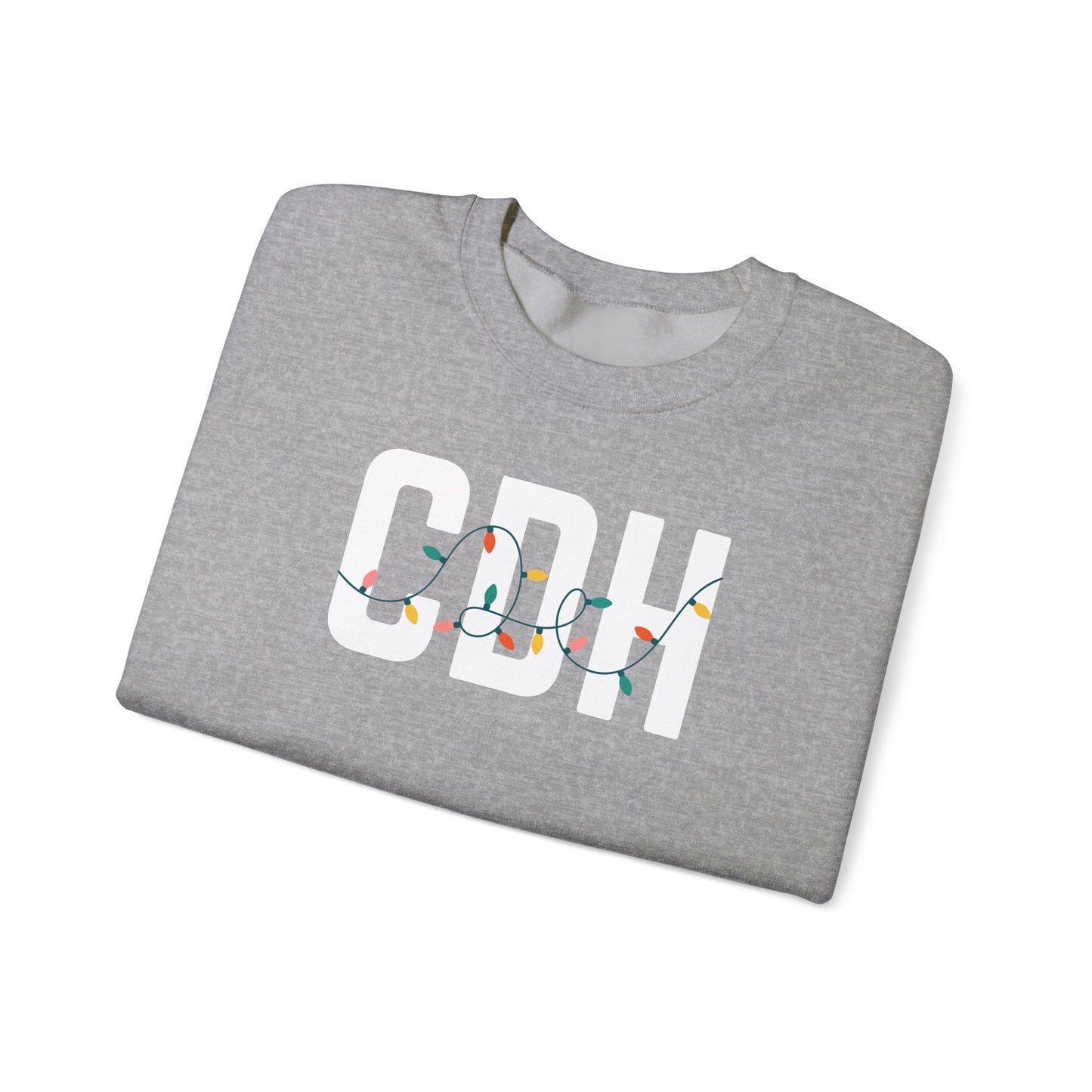 CDH HOLIDAY LIGHTS HEAVY BLEND CREWNECK