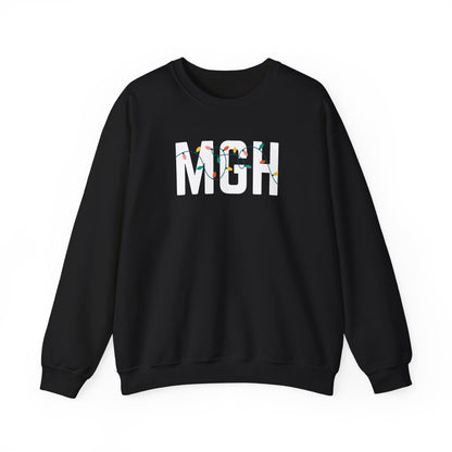 MGH HOLIDAY LIGHTS HEAVY BLEND CREWNECK