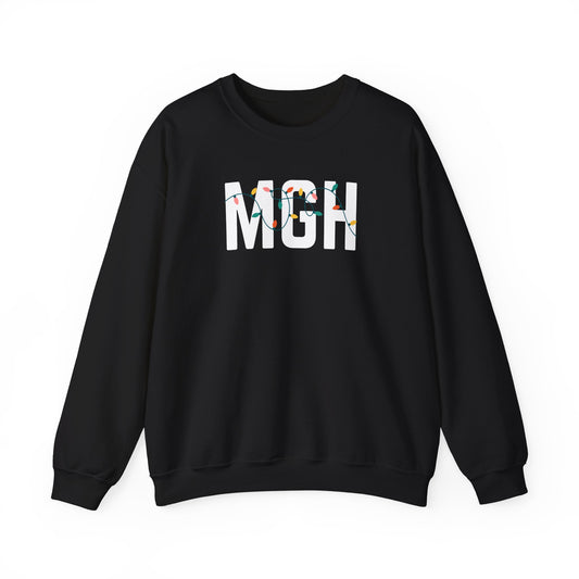 MGH HOLIDAY LIGHTS HEAVY BLEND CREWNECK