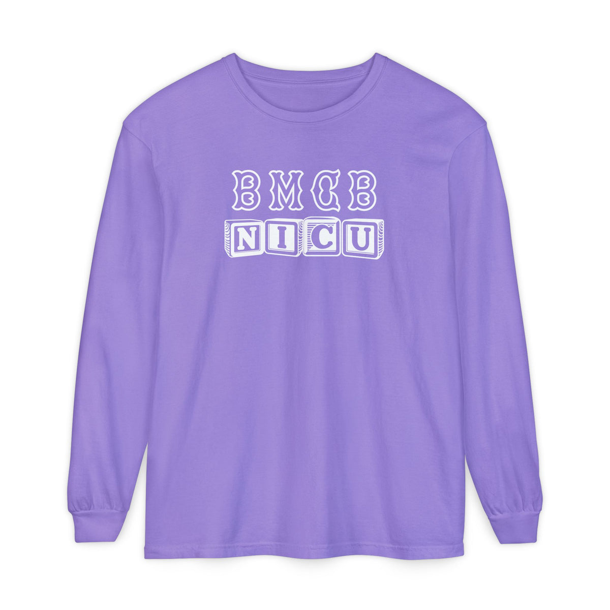 BMCB BLOCK LETTERS NICU LONG SLEEVE