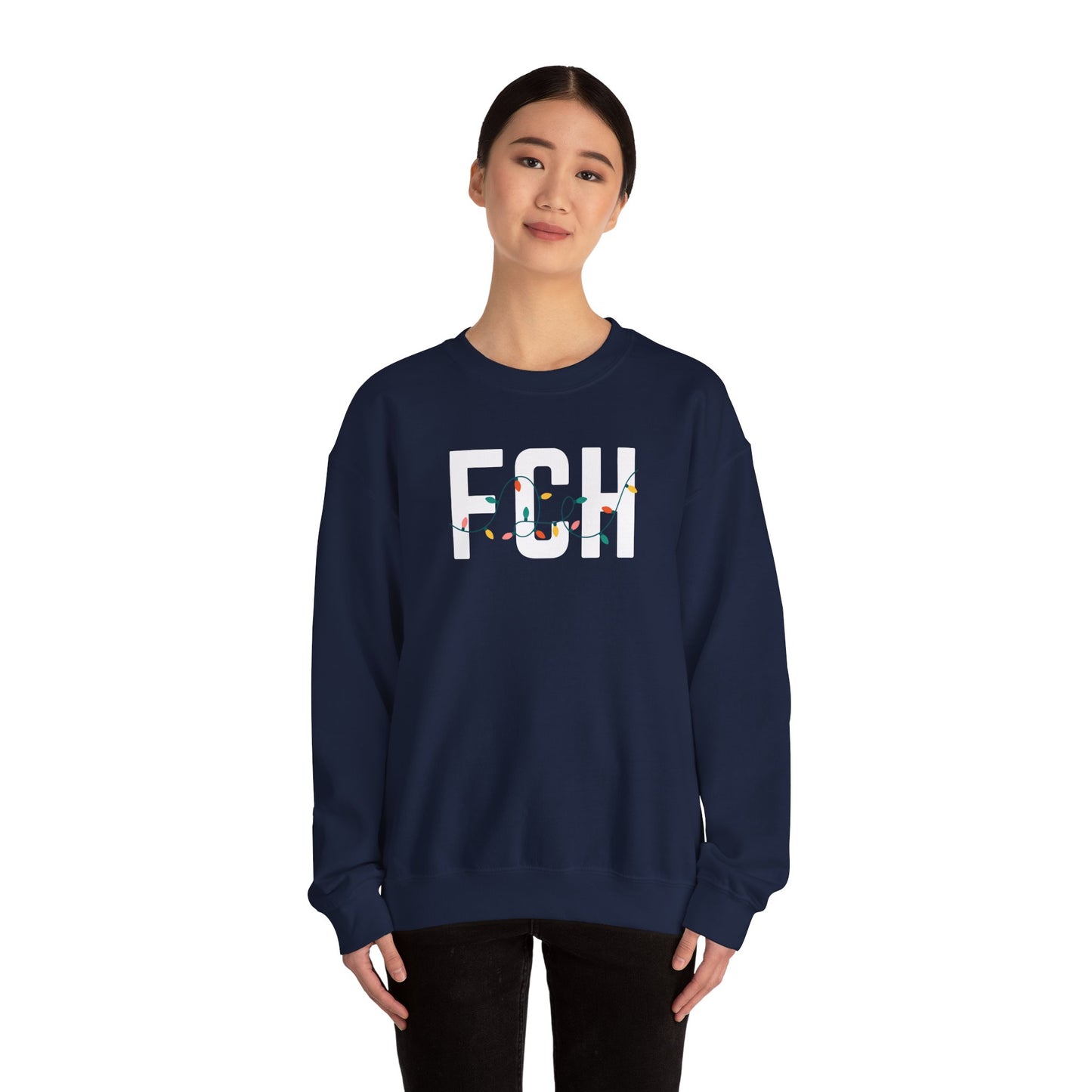 FCH HOLIDAY LIGHTS HEAVY BLEND CREWNECK