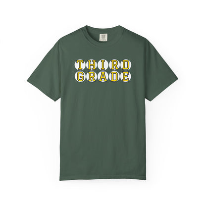 THIRD GRADE YELLOW PLAYER LETTERS T-SHIRT