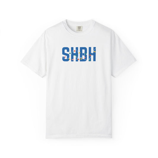 SHBH HOLIDAY LIGHTS T-SHIRT - WHITE
