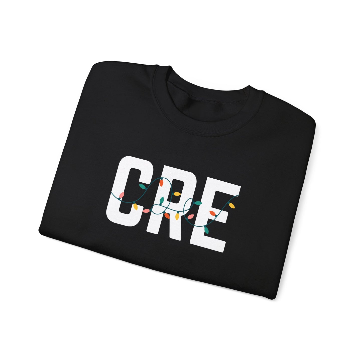CRE HOLIDAY LIGHTS HEAVY BLEND CREWNECK