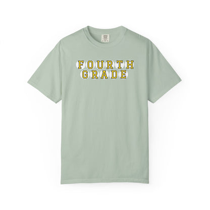 FOURTH GRADE. YELLOW PLAYER LETTERS T-SHIRT
