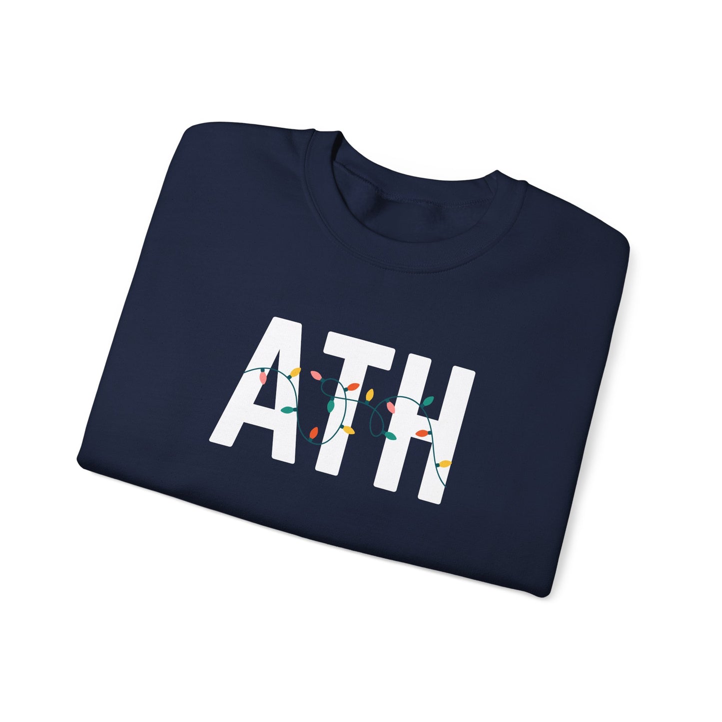 ATH HOLIDAY LIGHTS HEAVY BLEND CREWNECK