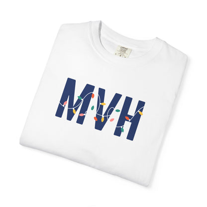 MVH HOLIDAY LIGHTS T-SHIRT - WHITE