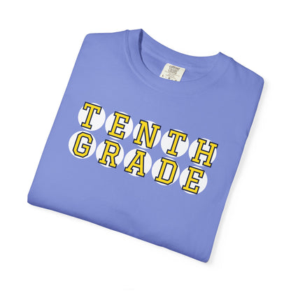 TENTH GRADE YELLOW PLAYER LETTERS T-SHIRT