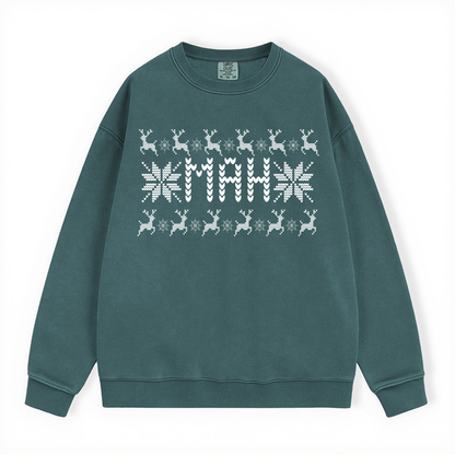 MAH UGLY SWEATER COMFORT COLORS CREWNECK