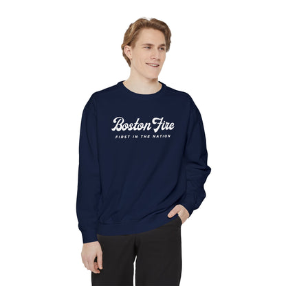 BOSTON FIRE STONEWASHED CREWNECK