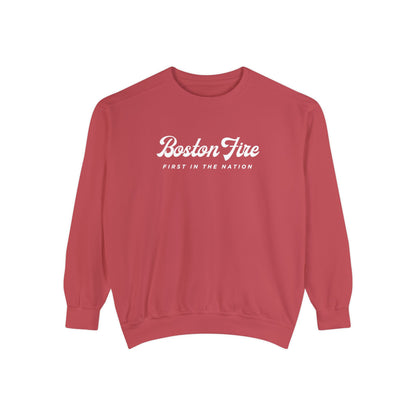 BOSTON FIRE STONEWASHED CREWNECK