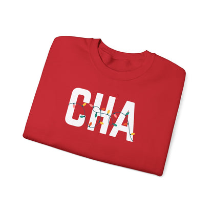 CHA HOLIDAY LIGHTS HEAVY BLEND CREWNECK