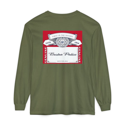 BOSTON POLICE CROWN LABEL LONG SLEEVE