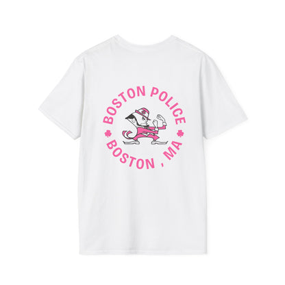 BOSTON POLICE BREAST CANCER AWARENESS SOFTSTYLE T-SHIRT