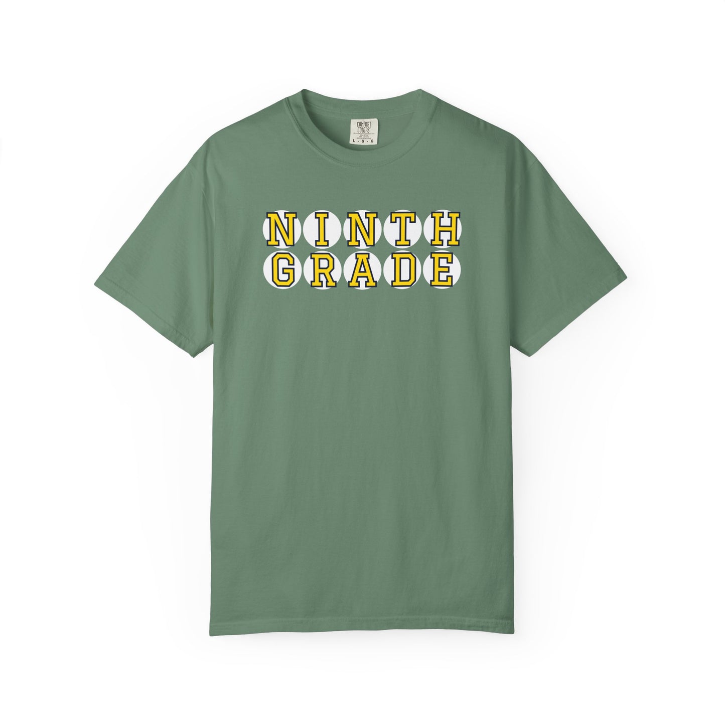 NINTH GRADE YELLOW PLAYER LETTERS T-SHIRT