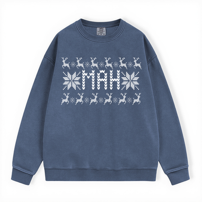 MAH UGLY SWEATER COMFORT COLORS CREWNECK