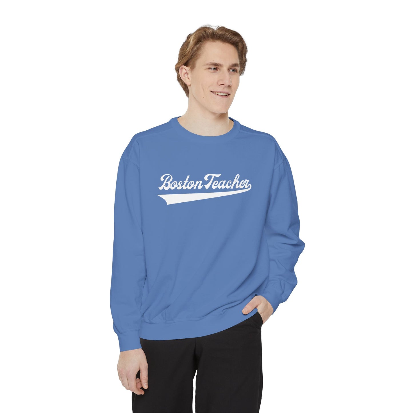 BOSTON TEACHER COMFORT COLORS CREWNECK