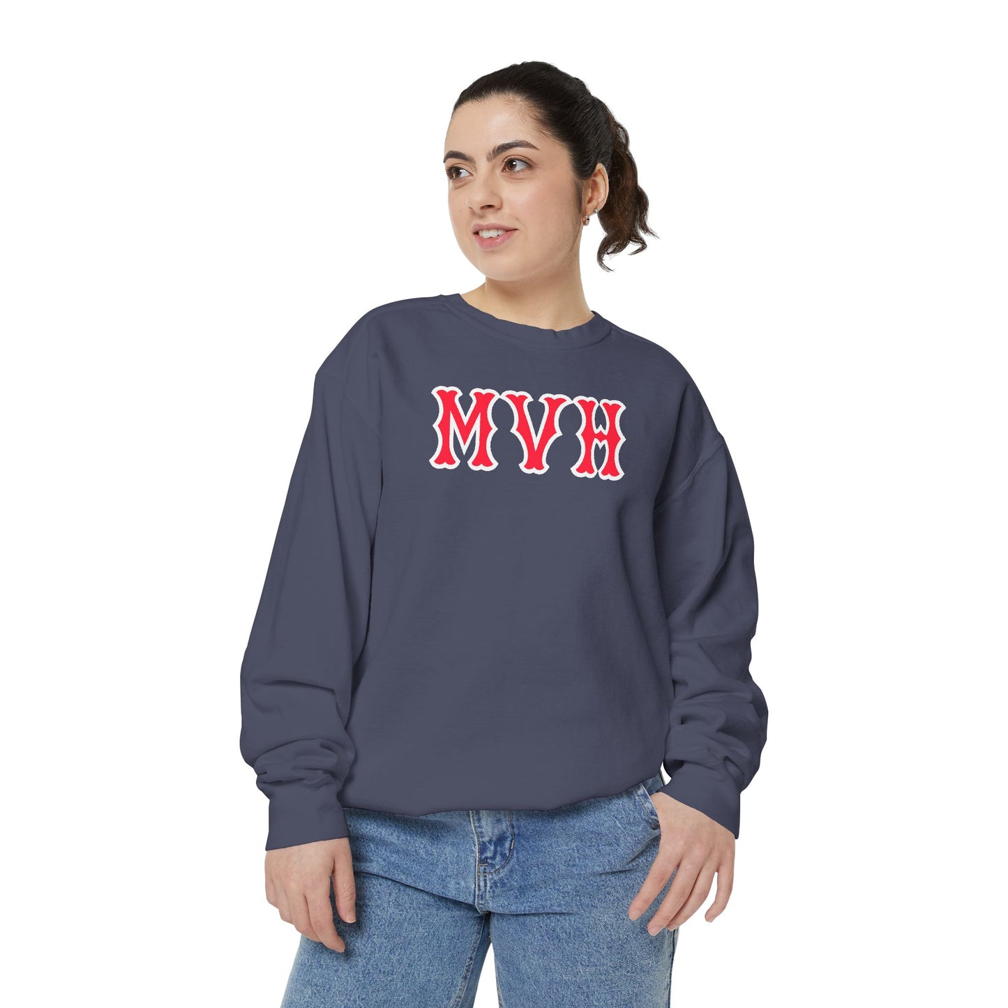 MVH SOX LETTERS CREWNECK