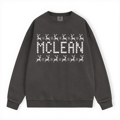 MCLEAN UGLY SWEATER COMFORT COLORS CREWNECK
