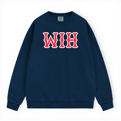 WIH SOX LETTERS CREWNECK