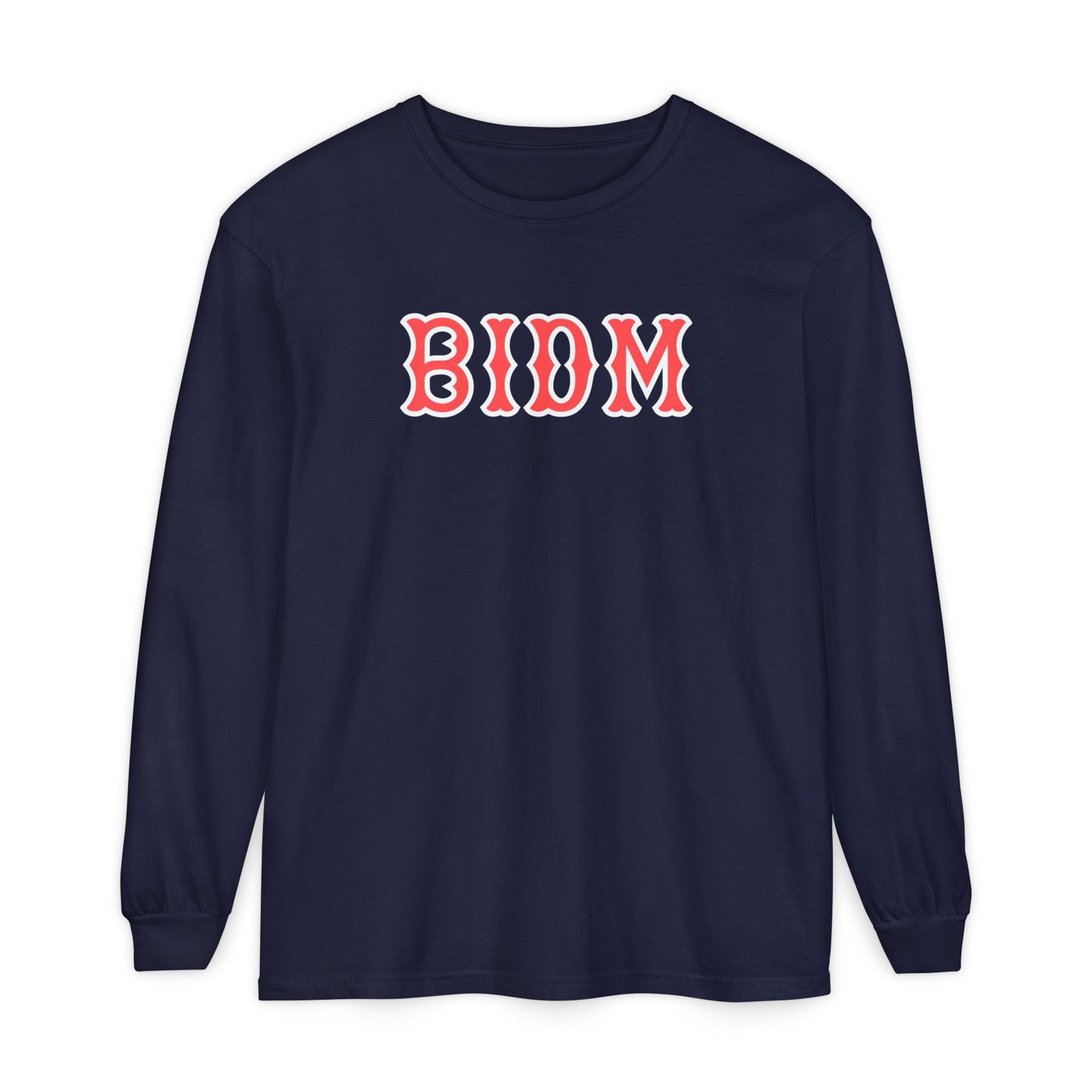 BIDM SOX LETTERS LONG SLEEVE