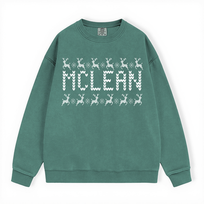 MCLEAN UGLY SWEATER COMFORT COLORS CREWNECK