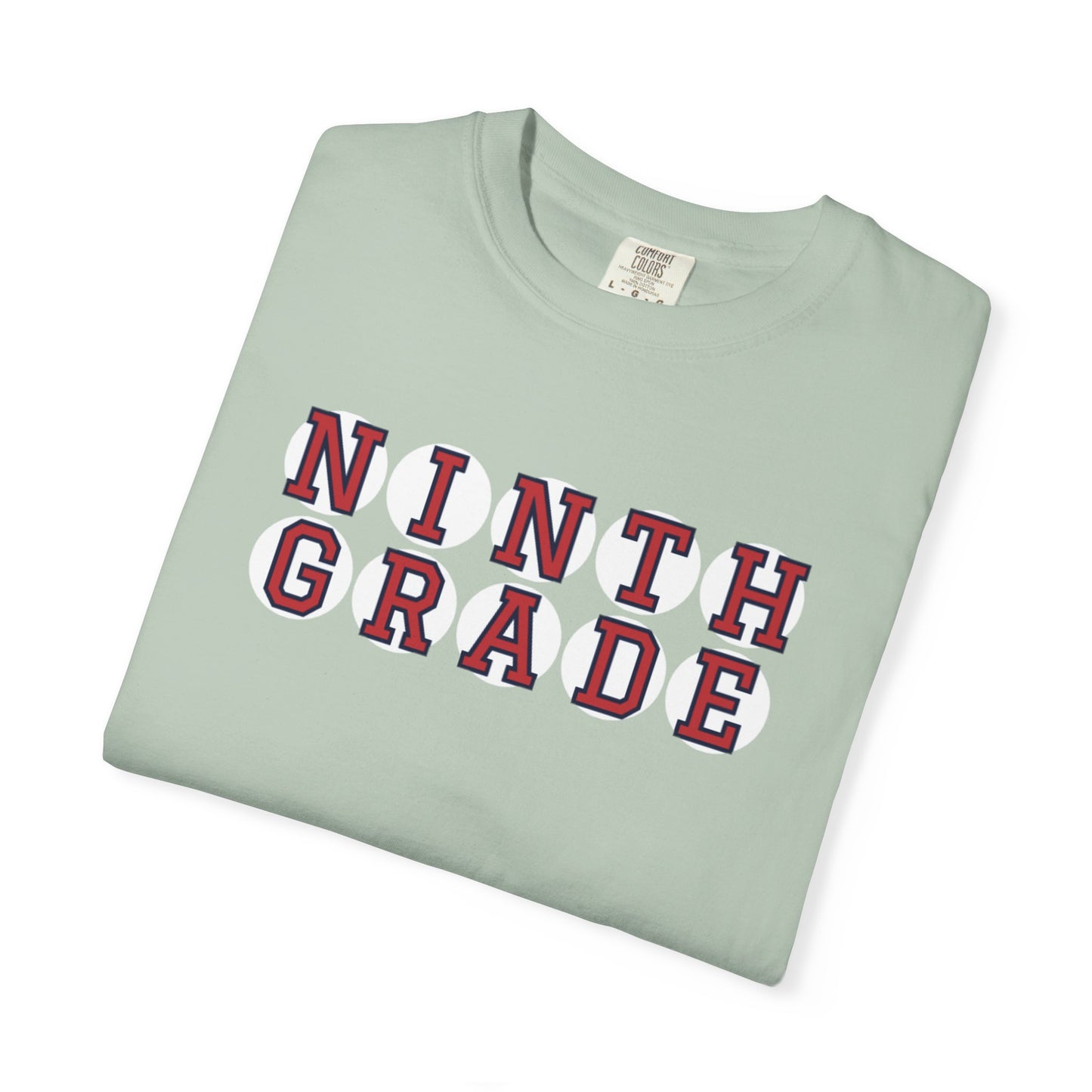 NINTH GRADE RED PLAYER LETTERS T-SHIRT