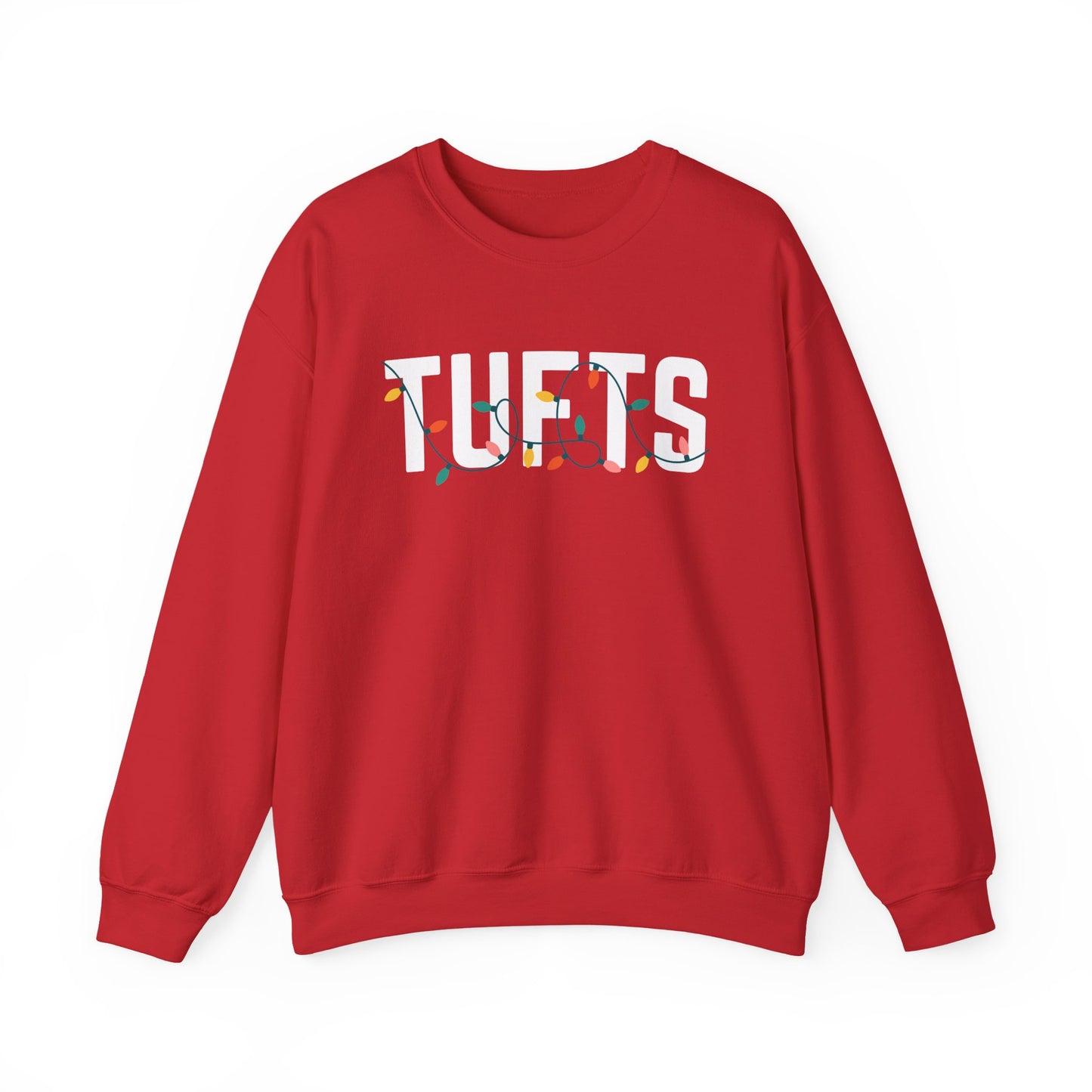TUFTS HOLIDAY LIGHTS HEAVY BLEND CREWNECK