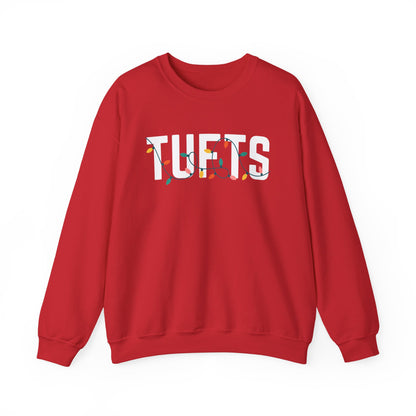 TUFTS HOLIDAY LIGHTS HEAVY BLEND CREWNECK