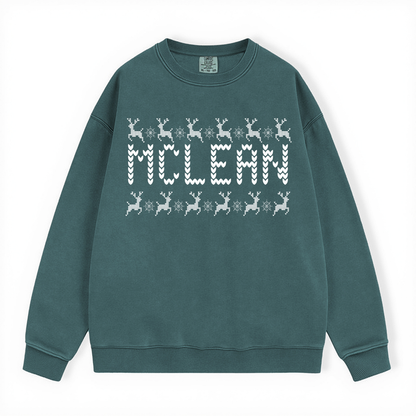 MCLEAN UGLY SWEATER COMFORT COLORS CREWNECK