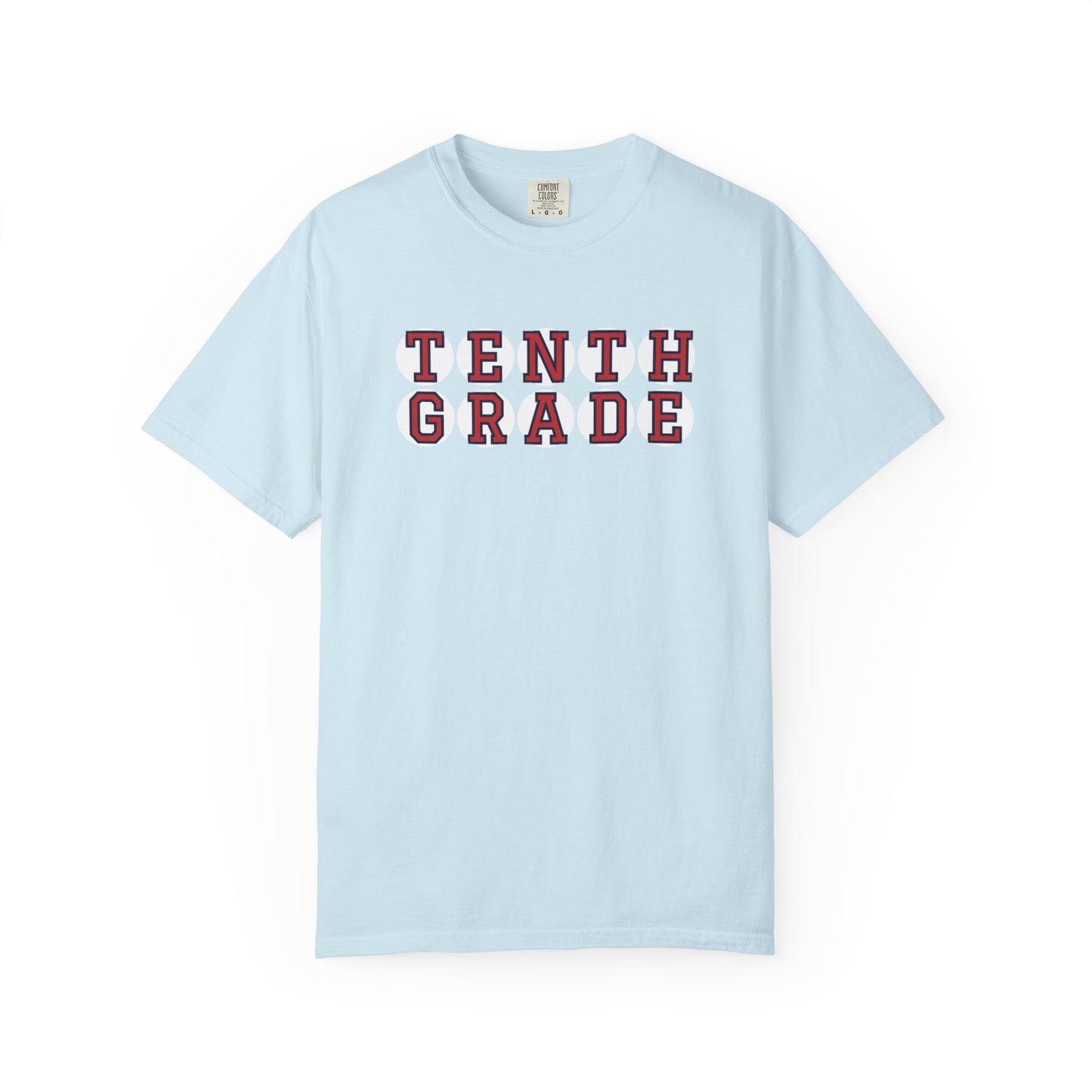 TENTH GRADE RED PLAYER LETTERS T-SHIRT