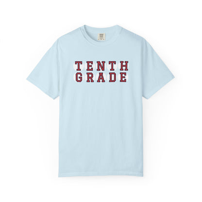 TENTH GRADE RED PLAYER LETTERS T-SHIRT