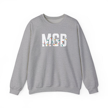 MGB HOLIDAY LIGHTS HEAVY BLEND CREWNECK