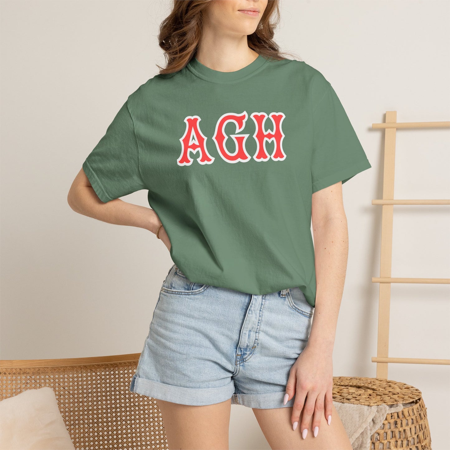 AGH SOX LETTERS TEE