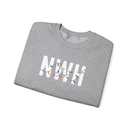 NWH HOLIDAY LIGHTS HEAVY BLEND CREWNECK