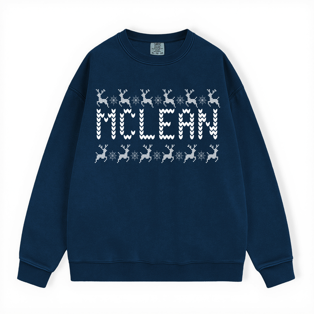 MCLEAN UGLY SWEATER COMFORT COLORS CREWNECK