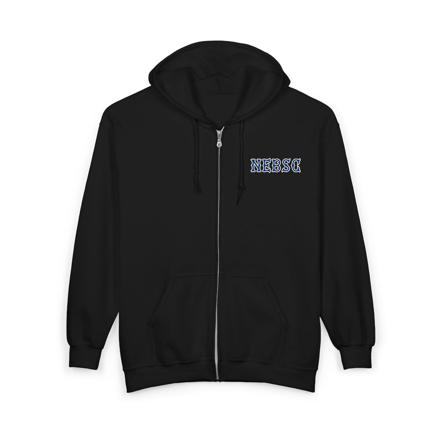 NEBSC NAVY SOX LETTERS HEAVY BLEND FULL ZIP HOODIE