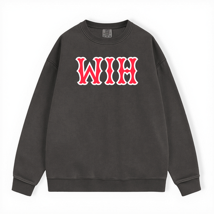 WIH SOX LETTERS CREWNECK