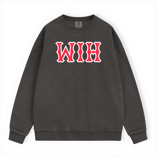 WIH SOX LETTERS CREWNECK