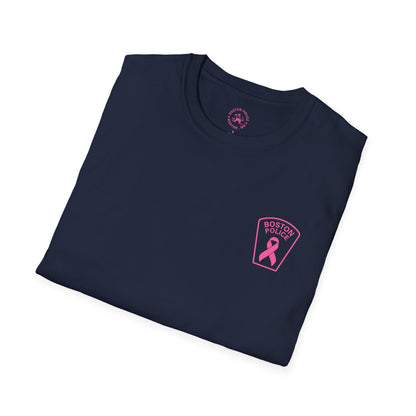 BOSTON POLICE BREAST CANCER AWARENESS SOFTSTYLE T-SHIRT
